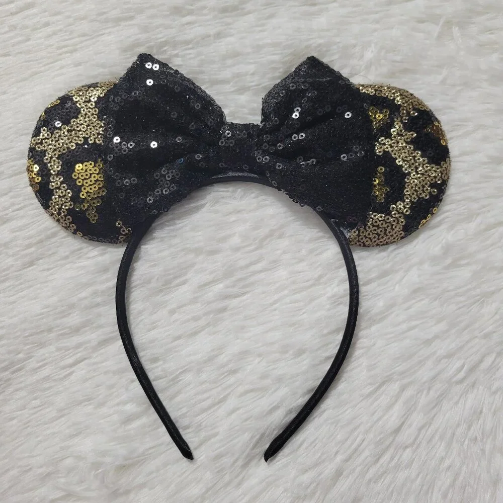Leopard Sequin Minnie Mouse Ears